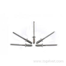 Stainless steel dome head open end blind rivets